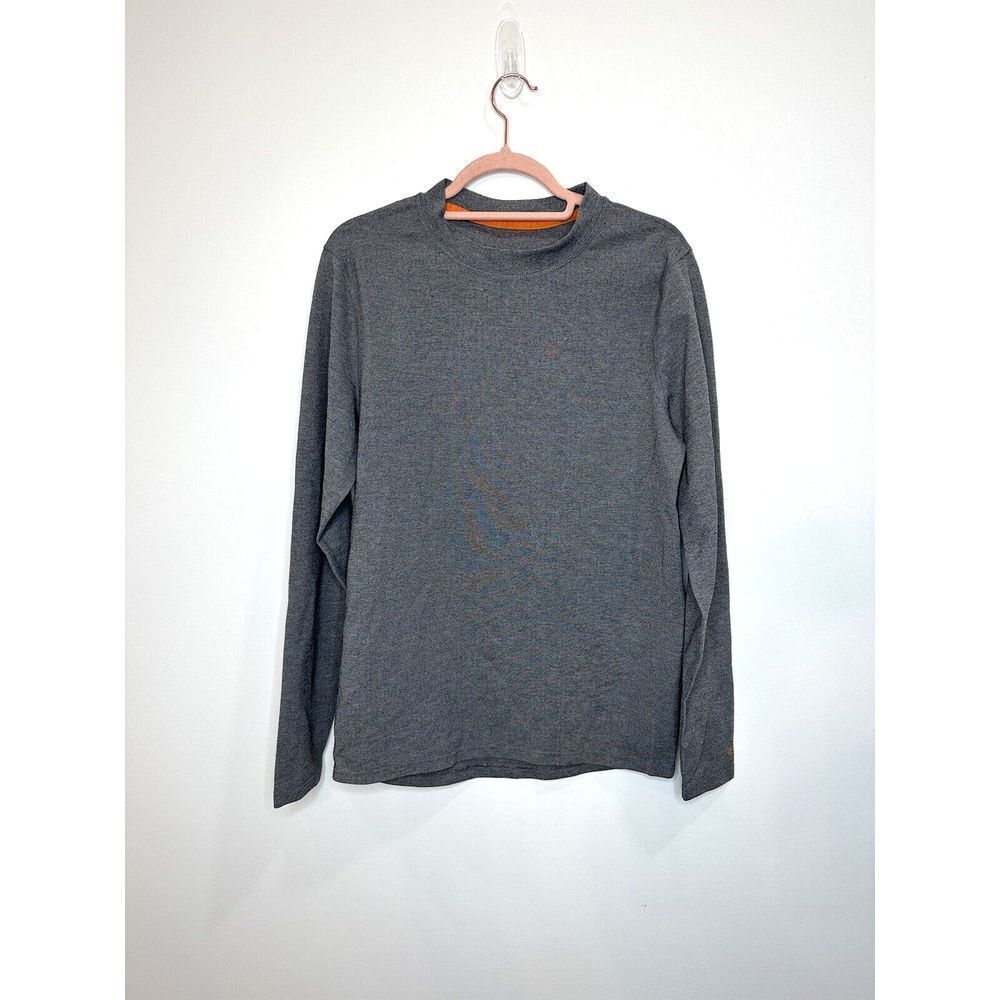 Omni Wool Shirt Mens Medium Gray Wool Blend Base Layer Hiking Outdoors Camping M